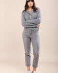 Toxik3 stretch boyfriend jeans with minimalist cuffs
