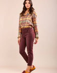 Toxik3 Stretch-Boyfriend-Jeans mit minimalistischen Bündchen