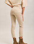 Pantalones vaqueros estilo boyfriend de denim elástico con puños minimalistas Toxik3