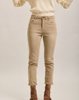 Pantalones vaqueros estilo boyfriend de denim elástico con puños minimalistas Toxik3