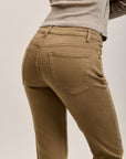 Pantalones vaqueros estilo boyfriend de denim elástico con puños minimalistas Toxik3