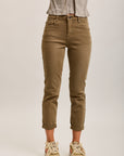 Pantalones vaqueros estilo boyfriend de denim elástico con puños minimalistas Toxik3