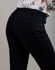 Pantalones vaqueros estilo boyfriend de denim elástico con puños minimalistas Toxik3