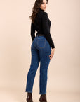 Toxik3 pantalon jean stretch slim bi-color