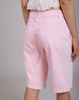 Bermudas Toxik3 de denim elástico plisado
