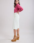 Toxik3 Bermuda en jean pastel