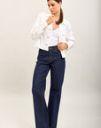 Kurze Jeansjacke von Toxik3 mit Knöpfen