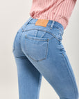 Toxik3 pantalon jean jogg super strech slim push-up