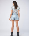 Short jean enduit - Bruxelle - TOXIK3