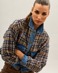 Toxik3 warm bi-material tweed jacket