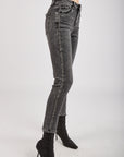 Flavified jeans detail rhinestones on the side - broken