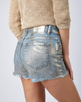 Short jean enduit - Bruxelle - TOXIK3