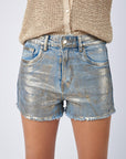 Short jean enduit - Bruxelle - TOXIK3