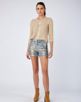 Short jean enduit - Bruxelle - TOXIK3
