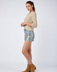 Short jean enduit - Bruxelle - TOXIK3