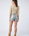 Short jean enduit - Bruxelle - TOXIK3