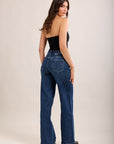 Toxik3 jean taille haute wide leg