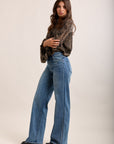 Toxik3 jean taille haute wide leg