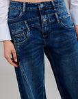 Toxik3 Jean Wide Stretch met dubbele jeans naad