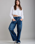 Toxik3 Jean Wide Stretch met dubbele jeans naad