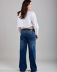 Toxik3 Jean Wide Stretch met dubbele jeans naad
