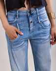 Toxik3 Jean Wide Stretch met dubbele jeans naad