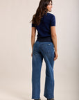 Toxik3 jean stretch wide denim et tweed