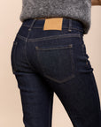 Toxik3 uitlopende stretch bootcut jeansbroek