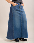 Toxik3 Long Jeansrock zwei -Color