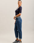 Toxik3 pantalon jean boy fermeture asymétrique