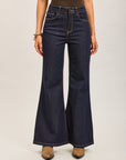 Toxik3 extra-wide stretch high-waisted jeans raw blue