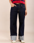 Toxik3 stretch jeans met brede maxi-manchetten
