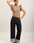Toxik3 stretch jeans met brede maxi-manchetten