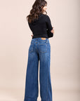 Toxik3 pantalon jean stretch extra wide découpes poches