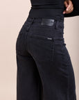 Toxik3 pantalon jean stretch wide découpes poches
