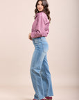 Toxik3 straight stretch jean pants with jacron cutout