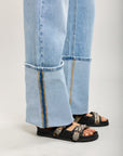 Toxik3 wide turn-up stretch jean pants