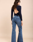Toxik3 denim bootcut jeansbroek