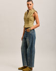 Toxik3 balloon cropped stretch denim jean pants