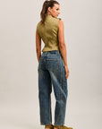 Toxik3 balloon cropped stretch denim jean pants