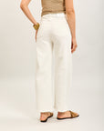Toxik3 ballon cropped jeansbroek van stretchdenim