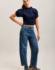 Toxik3 balloon cropped stretch denim jean pants