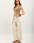 Toxik3 pantalon jean balloon cropped denim stretch