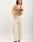 Toxik3 pantalon jean balloon cropped denim stretch
