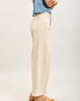 Toxik3 ballon cropped jeansbroek van stretchdenim