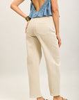 Toxik3 ballon cropped jeansbroek van stretchdenim