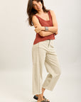 Toxik3 balloon stretch jean pants with stud details