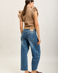 Toxik3 balloon jean pants Lyocell stud details