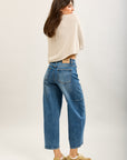 Toxik3 balloon stretch jean pants with stud details