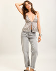 Toxik3 pantalon jean mom denim Lyocell
